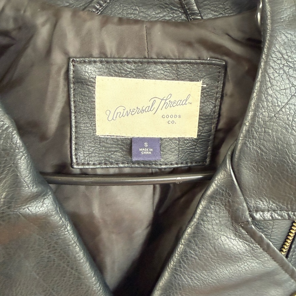 Universal Thread Dark Leather Jacket - image 2